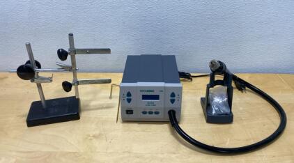 QUICK 861DW Lead-Free Hot Air Rework Station, Digital LCD, 1000W, Multiple Nozzles, Holder