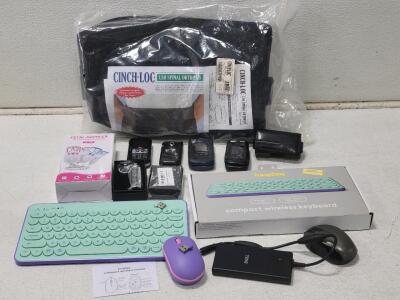 Tech Lot! Including: (2) HeyDay Keyboards, (1) Metal Doppler, (2) Mice, & More!