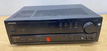 Optimus STAV-3560 Dolby Pro-Logic Stereo Receiver, 100W/ch, 4-Channel, AM/FM, 1996, Black - Powers On