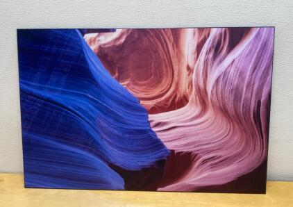 Colorful Canyon Wall Art Print 36x24&rdquo;" Glossy Modern Abstract Landscape Photo Panel