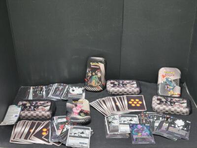 (3) Pok&eacute;mon Trading Card Collector Tins w/ Dragon Ball Super Cards Inside (~40ea)