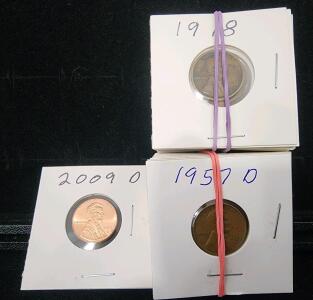 (21) 1918-2009 Lincoln Penny Coins