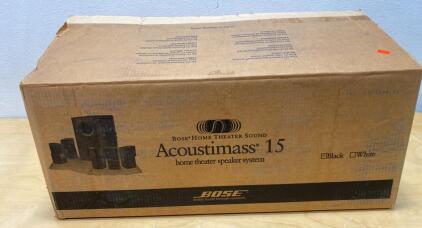 Bose Acoustimass 15 5.1 Home Theater Speaker System, Factory Renewed, Black, Original Box - Powers On