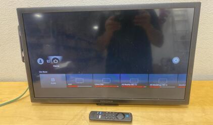Insignia 24" Fire TV HD LED TV, Model NS-24F201NA23, Wall Mount & Remote, Serial# NS24H2510000543 - Powers On