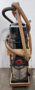 (1) Custom Workshop Dust Collection System Features a Laguna DS16 Canister And Wet/Dry Shop Vacuum