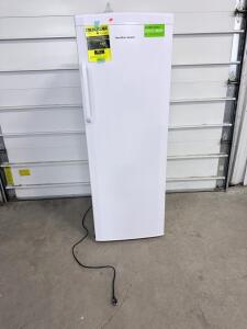 Hamilton Beach 8.5 cu. ft. Upright Freezer, Garage Ready, Manual Defrost, 3 Shelves, 3 Drawers, White