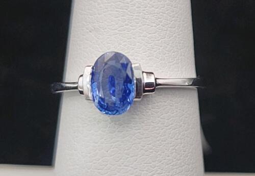 Size 6 1/2 Oscar Friedman Sapphire Stone .925 Ring