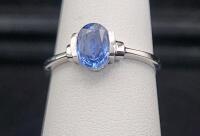 Size 6 1/2 Oscar Friedman Sapphire Stone .925 Ring - 2