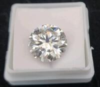 (1) 7.20Ct Exellent Round Brilliant Diamond Gemstone W/ Gem Identification Card - 4