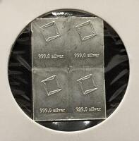 Valcambi Suisse 4x1g Fine Silver CombiBar 999.0 - Divisible Bullion Bars, Switzerland - 3