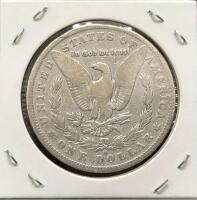 1901 Morgan Silver Dollar, Circulated, 90% Silver, 38.1mm, Eagle Reverse, Cardboard Holder - 2