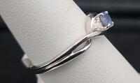 Size 6 1/2 Oscar Friedman Sapphire And Diamond .925 Ring - 3