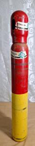 (1) High-Pressure Nitrogen Gas Cylinder, 4" Diameter x 30" Tall W/ Valve & Cap
