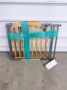 Summer Decorative Wood & Metal Safety Gate, Pressure Mount, 36"-46" Wide, 30" High, Manual Included