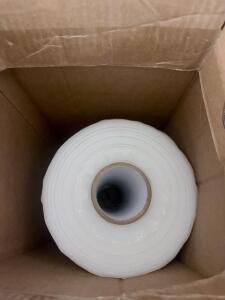 WT50C 15" x 1000' 5 Mil Clear LLDPE Stretch Wrap Film, 2 Rolls/Case