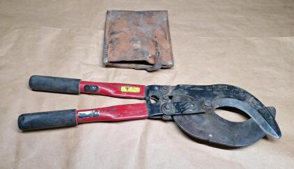 (1) GMP Ratcheting Cable Cutters W/ Sheath