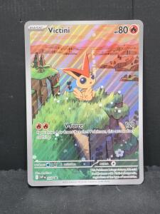 (1) V-Force Basic Victini Pok&eacute;mon Card featuring Full-Art