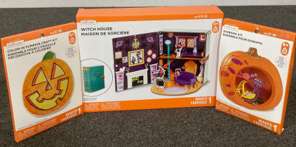 Witch House Decoration Kit & Pumpkin Craft Kit