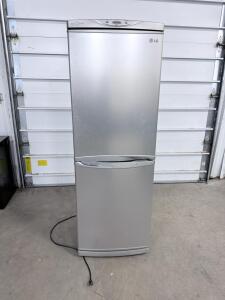 LG Bottom Freezer Refrigerator, Stainless Steel, 10 cu ft, Multi Air Flow, 66" Height