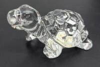 Princess House Pets Crystal Figurines Set &ndash; Turtle & Pig, 24% Lead, Germany, 3.5&ndash;3.75&rdquo; - 3
