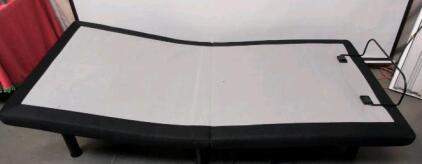 Twin XL Adjustable Electric Bed Base, Steel Frame, Dual Motor, Mattress Retention Bar, 38x80 in