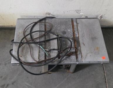 Rockwell Benchtop Table Saw Model 34-6XX, 1 HP, 9" Blade, Vintage Shop Tool