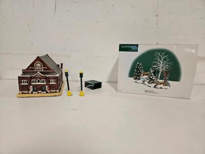 Haversham House Miniature Building With Dept 56 Woods And Animals Mill Creek Village Accessories