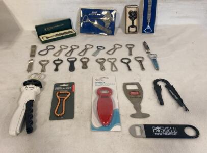 25-Piece Assorted Bottle Opener Collection &mdash; Jacinta Ros, Konge Tinn, Vintage & Promotional Styles