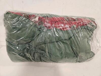 Military Modular Sleeping Bag, Olive Drab, Nylon Shell, Heavy Duty Zipper, 18"x12" Packed