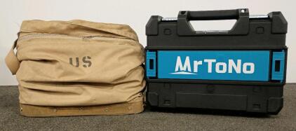 MrToNo 3D Green Laser Level Meter Kit W/ Hard Case + Military Water Can Bag NSN 7240-01-119-0956