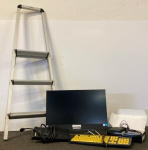 HP All-in-One PC, Intel Core 11th Gen, 24" Screen, Iris Xe, W/ Large-Print Keyboard & Extras