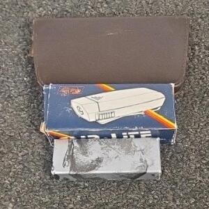 Vintage ERL Leather Manicure Set Austria, Swiss Cross Pocket Knife, Clip-Lite Light, Original Boxes