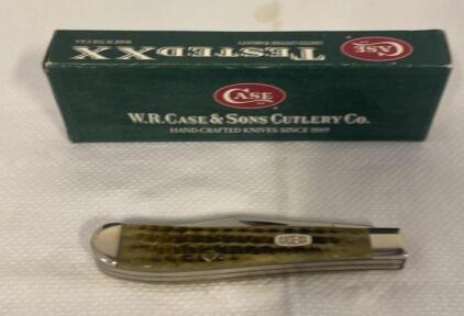 Case XX 62048 SS 2-Blade Pocket Knife, Jigged Bone Handle, Original Box, USA Made