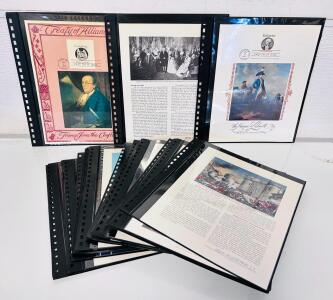 12-Page 1976-1978 H.E. Harris Americana First Day Cover Album: Lindbergh, Tubman, Cook, Lafayette+