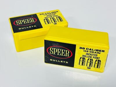 Speer 38 Caliber 158 Grain Jacketed Hollow Point Bullets #4211, 2 Boxes (200 Total)