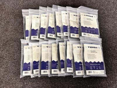 Bombas Men&rsquo;s Boxer Briefs XS/S Black 100% Cotton, 16-Pack, Tag-Free Minimal Seams, UPC 19586320710
