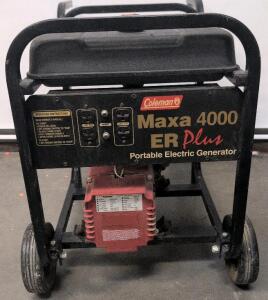 Coleman Maxa 4000 ER Plus Portable Generator, 8HP Tecumseh Engine, 4000W, Manual Start