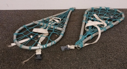 Pair of Metal-Framed Snow Shoes