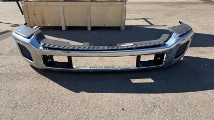 Chevrolet Silverado 2500HD/3500HD Rear Step Bumper Chrome Black 2015-2019 w/ Step Pad