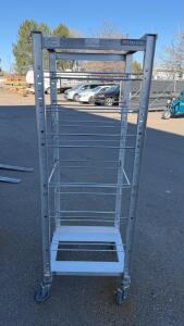 Cres Cor 207U Aluminum Sheet Pan Rack, 10 Slots, Full-Size, Mobile, Serial GBC-J292365-1