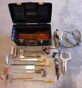 Detroit Easy Finisher Model DF Sander w/ Vintage Hand Tools & Toolbox, Serial 65561