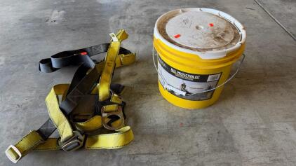 Guardian Fall Protection Kit, Bucket of Safe-Tie, 50 ft Rope, Universal Harness, Anchor
