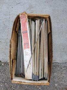 E6013 & E7014 SMAW Welding Electrodes, 1/8" x 14" Mild Steel Rods, Approx. 40&ndash;60, Open Box
