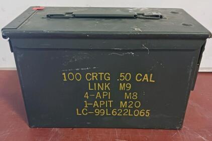 M2A1 .50 Cal Ammo Can, U.S. Military Steel, 11"x5.5"x7", 1999, LC-99L622L065