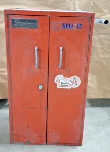 (1) Vintage Snap On 3-Shelf Side Tool Cabinet