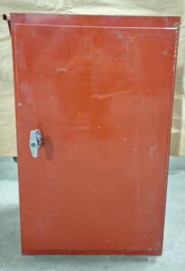 (1) Vintage 3-Shelf Side Tool Cabinet, Locking W/(1) Key