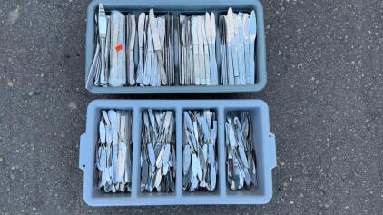 Bulk Lot of 160+ Commercial Stainless Steel Table Knives, Mixed Patterns, Restaurant Flatware