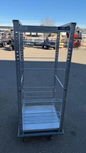 Cres Cor 207UA12AD Aluminum Bun Pan Rack, 12 Pan, End Load, 26"x20.5"x59.75", NSF, USA, S/N: AAG-J106365-233