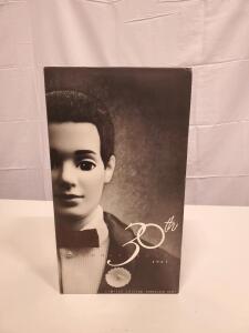 Mattel 30th Anniversary Porcelain Ken Doll 1110, 12", Limited Edition, COA #04843, 1991