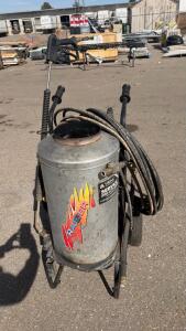 Raider EL2140 Hot Water Pressure Washer, 2000 PSI, 3.5 GPM, 110V, Diesel Burner, Serial 6988-1119